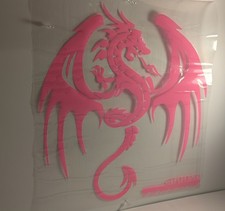 Dragon Vinyl Die Cut Car Decal Sticker 14"X16"