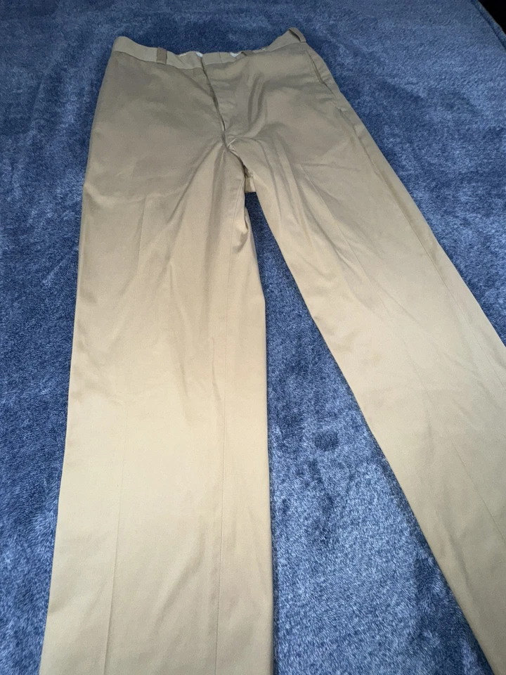 Pantalones Vintage Años 60 Ejército de EE. UU. Era Vietnam Pantalón Caqui 31/31 De Colección J. H. Rutter Foto 4 de 4