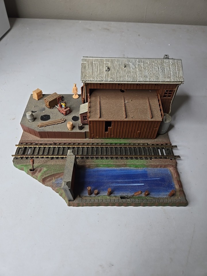 Vintage Built HO 1/87 Forest Lumber Co. Building For Train Layout Pre