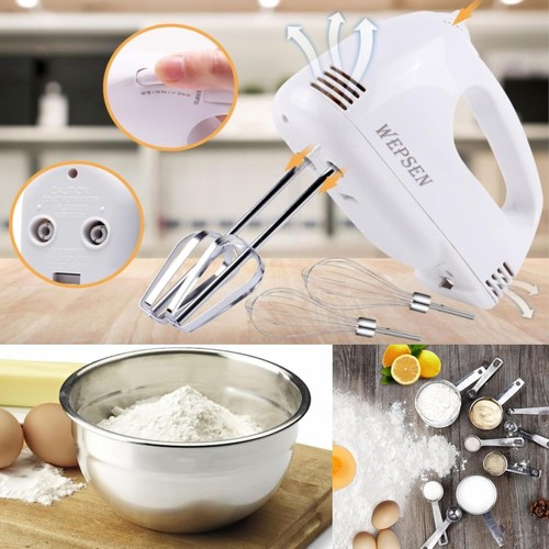 5-Speed Electric Hand Mixers for Baking, Handheld Mixer with Beater,Mixing Bowls - Picture 3 of 8