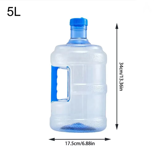 Empty Pure Water Bottle Jug Reusable Portable Mineral Water Container Outdoor Ca