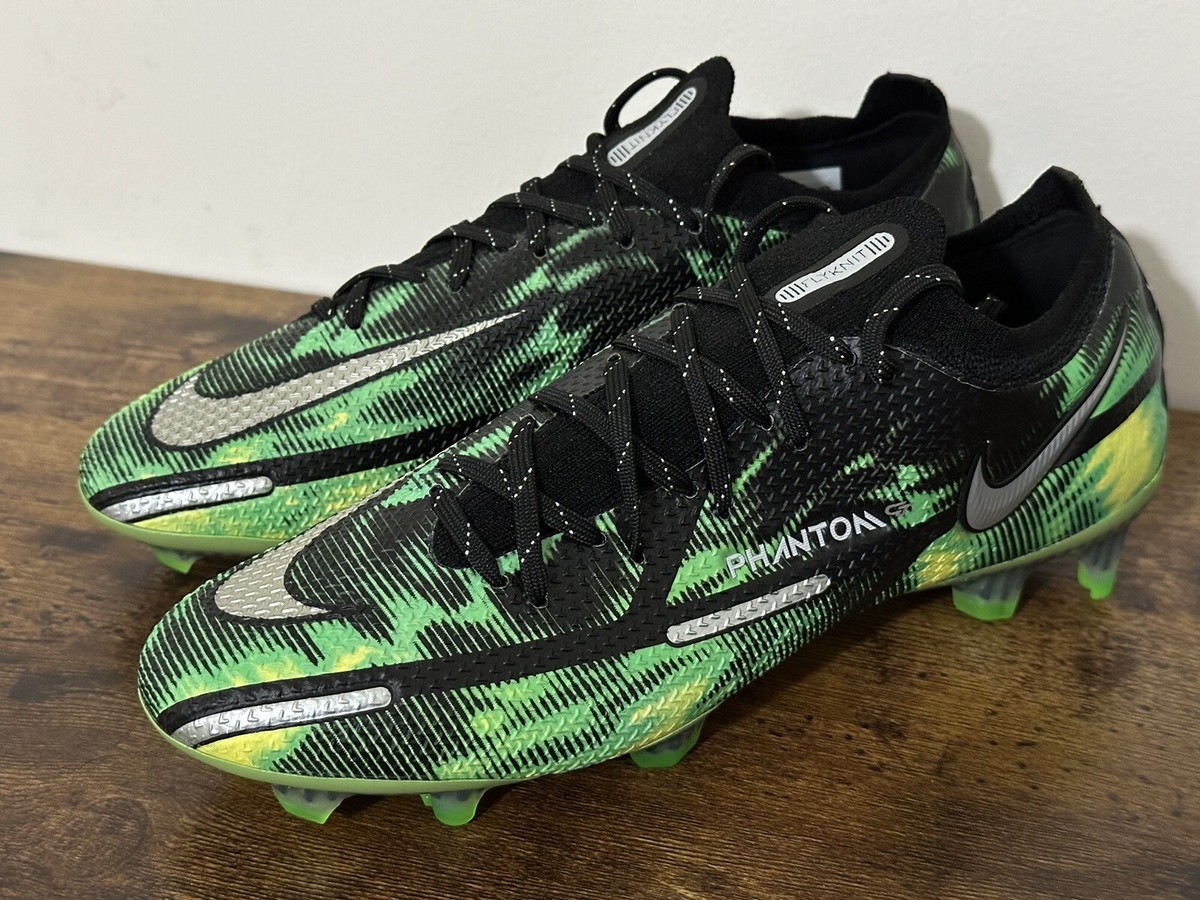 NIKE PHANTOM GT2 ELITE SW FG SHOCKWAVE BLACK GREEN DM0732