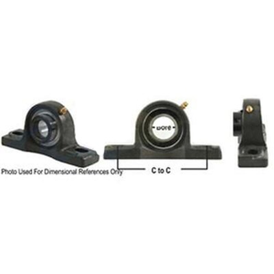 A-WGPZ18-P-AI Pillow Block Assembly W/ Lock Collar, Re-Lubricatable