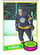 1980-81 O-PEE-CHEE #137 DAVE TAYLOR Los Angeles Kings Hockey Card