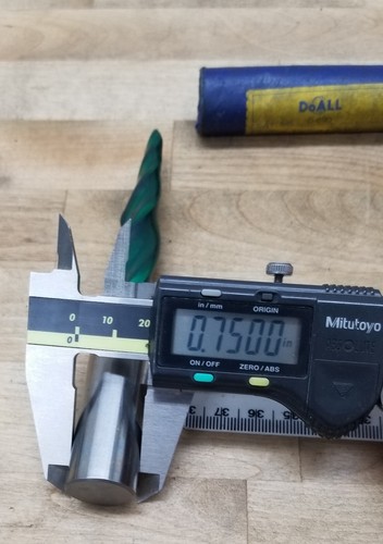 DOALL D-690 5-B-12 Tapered End Mill 5° per Side 1/8″ Small End-3/4 Shank 3 Flute - Picture 4 of 7