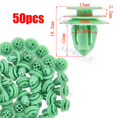 50pcs Door Panel Interior Trim Retainer Fasteners Clip For Honda