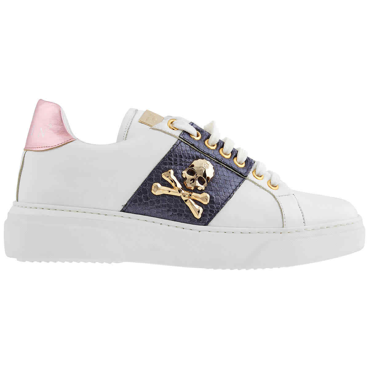 Philipp Plein Ladies White Susan Low 