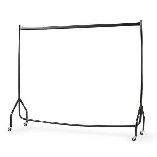 Clothes Rail Superior Heavy Duty Rack 6FT Long x 5FT Tall In Black With ...