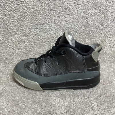 Nike Air Jordan Dub Zero Shoes Leather Black 311072-013 TODDLER US Size 10C