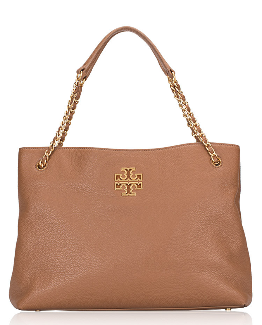 Tory Burchブリテンバッグ Tory Burch Britten Triple Compartment Tote in Bark | eBay