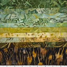 Lunn Fabric Batiks Half Stash Builder 10 Fat Quarters 100 Cotton FQ Bugs 11