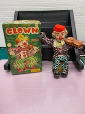 Rare HTF Cragstan Battery Operated Musical Clown MIB Working Incredible Conditi