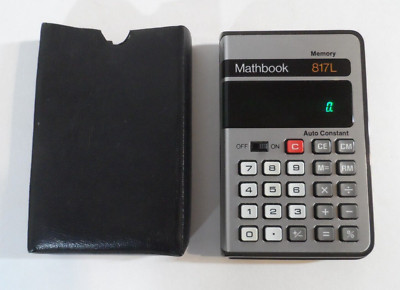 Vintage Mathbook 817L Auto Constant Calculator with Case