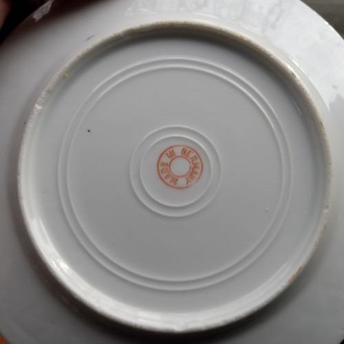 1890s PORCELAIN OAKLAND,CAL SOUVENIR ABC PLATE CHILD'S ALPHABET PLATE GIRL & DOG - Picture 4 of 5