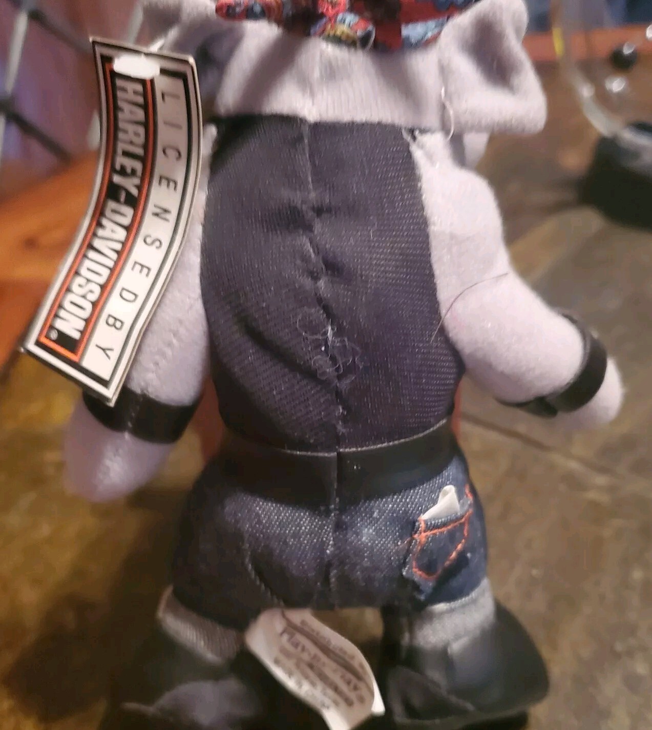 Harley Davidson VTG '93 Plush 8" Bull Dog Stuffed Play by Play Official Licensed