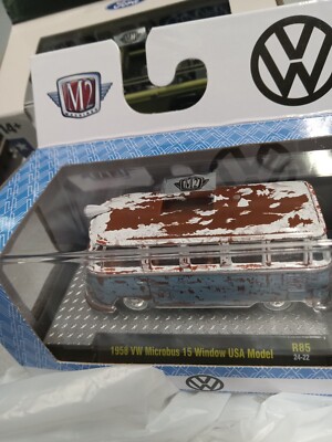 M two machines nineteen fifty eight v w microbos fifteen window usa model r...