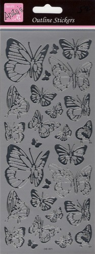 Anita's Outline Stickers Letters Numbers Relations Birthday Love Hearts Art Deco - Picture 54 of 132