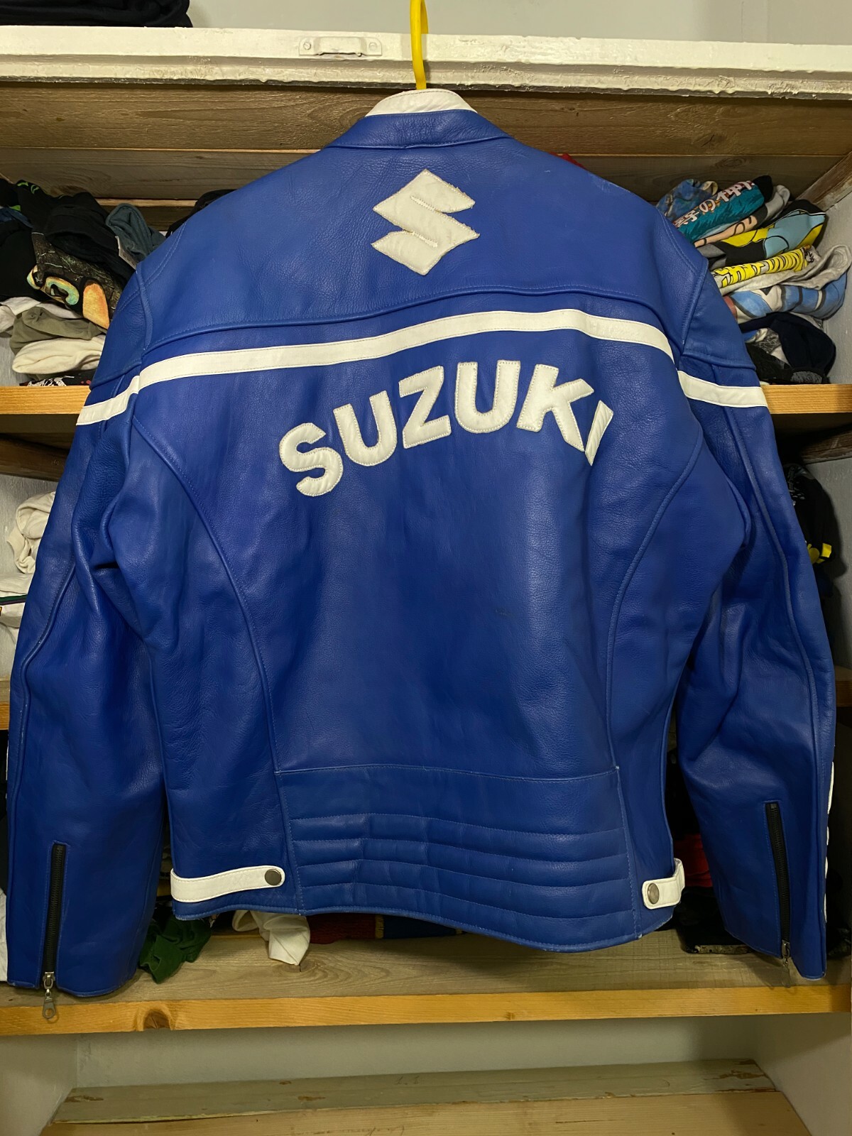 Suzuki Motosport Iron Bird Leather Motorcycle Jacket-image