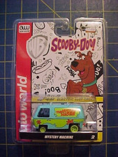 AUTO WORLD SCOOBY DOO MYSTERY MACHINE 4GEAR SLOT RACER SILVER SCREEN SERIES NIP