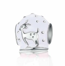 HOLIDAY DEER Spacer Bead European Charm for Bracelets Necklaces