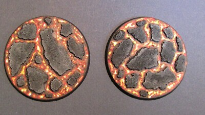 2 x LACKIERT 60 mm Harzbasen Lava Dreadnought Warhammer 40k Sigma 