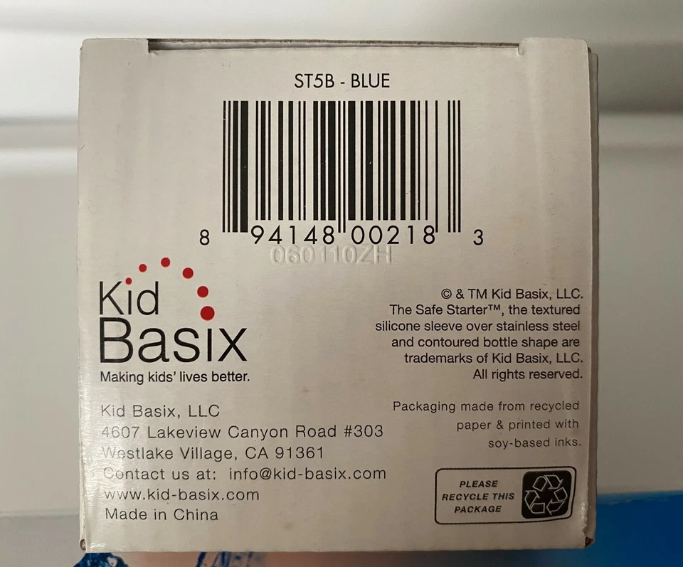 Safe Starter Baby Bottle **NEW**  Stage 1  Blue  BPA Free - Image 4 of 4