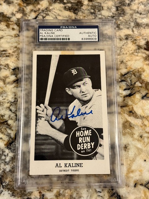 Al Kaline 1959 Home Run Derby PSA DNA AUTO Authentic RARE Tigers HOF Signature