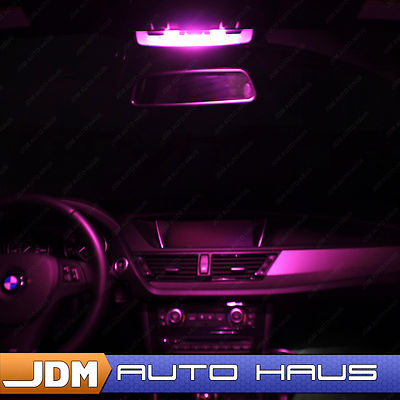JDMAUTOHAUS Purple Interior LED Light Kit (10 Bulbs) For 2015-2017 Ford Mustang