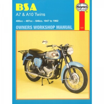 BSA A7 A10 Twins 495cc 497cc 646cc 1947-1962 Reparaturhandbuch Haynes