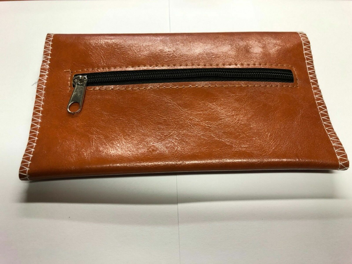 Soft Genuine Smoke Tobacco Pocket Pouch Case Real Leather Lining - Foto 10