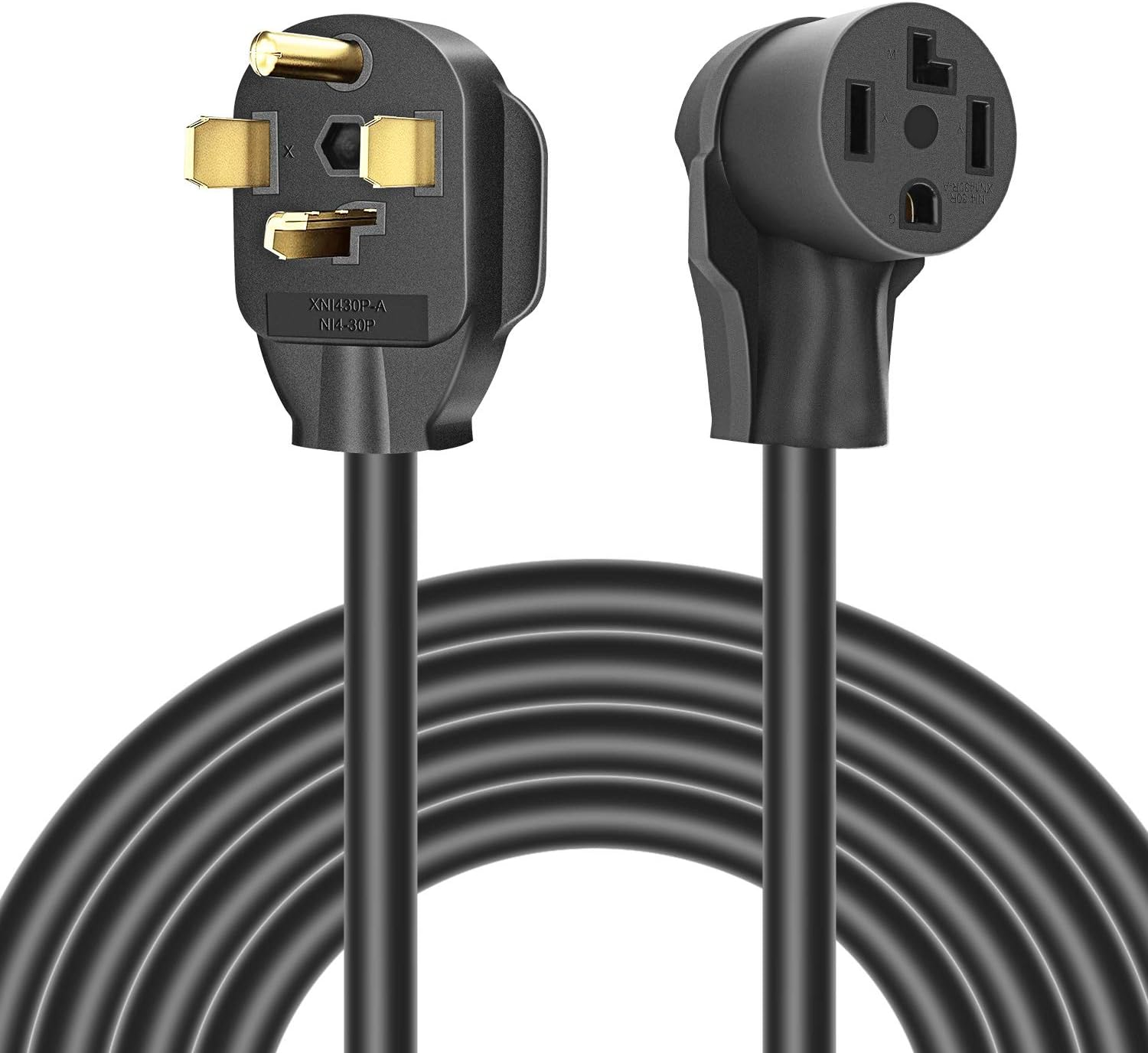 Dryer Extension Cord 4 Prong 30 Amp NEMA 14-30P to 14-30R Extension Cord-image