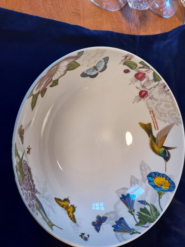 Portmeirion Botanic Hummingbird 9.5" Serving Bowl NOS - Picture 2 of 4