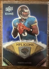2008 Upper Deck NFL ICONS #/250 David Garrard Jacksonville Jaguars 