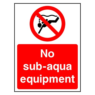 No Sub Aqua Equipment Aufkleber | WATE0003