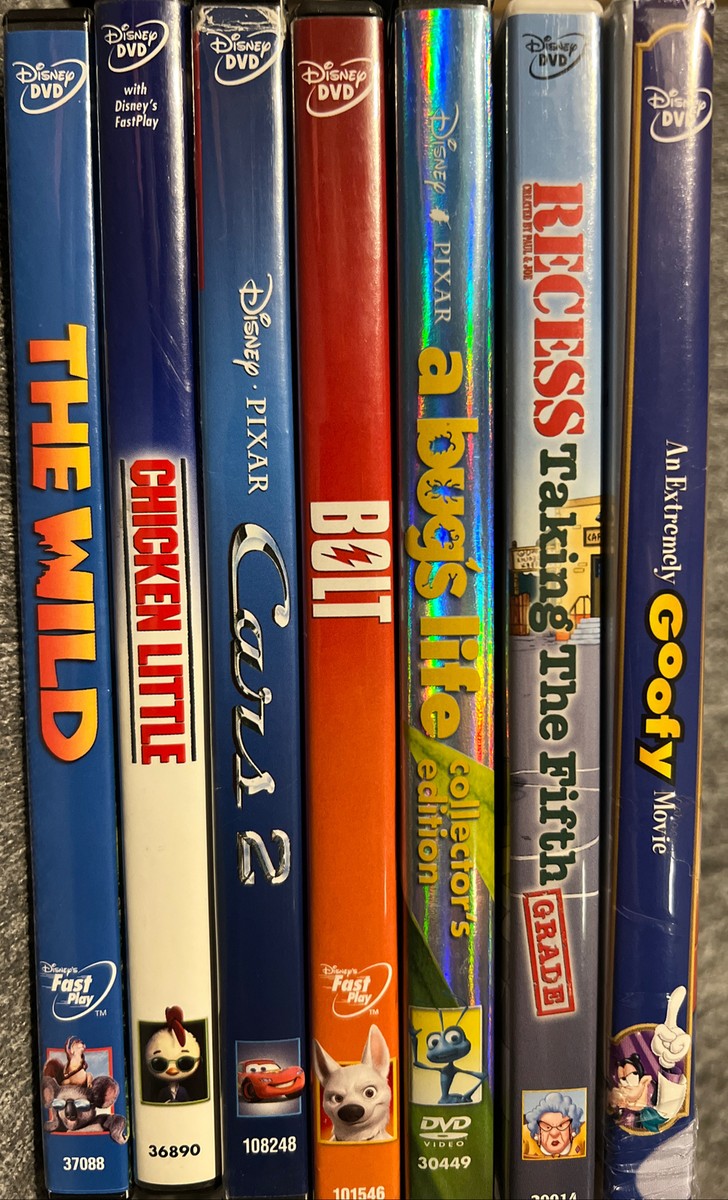 LOT 7x Disney Pixar DVD Animated Movies Extremely Goofy