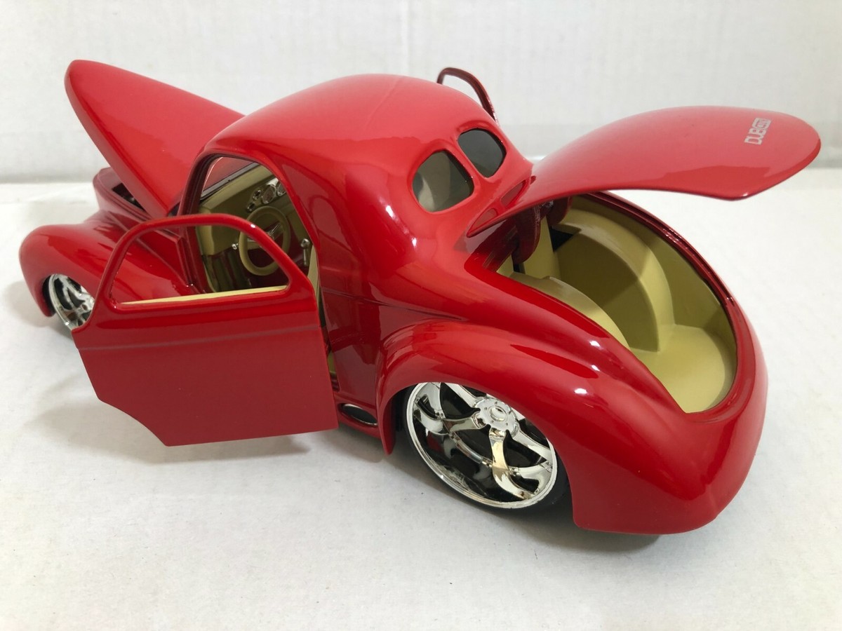 10周年限定品 1/24Jada toys 41'Willys COUPE JADA DUB CITY 1941 WILLYS COUPE RED 1:24 DIECAST MODEL CAR