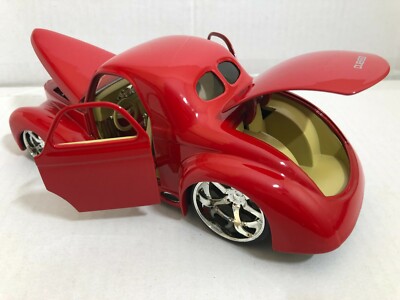10周年限定品 1/24Jada toys 41'Willys COUPE JADA DUB CITY 1941 WILLYS COUPE RED 1:24 DIECAST MODEL CAR