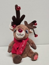 Dan Dee Rudolph the Red Nose Reindeer Sings Moves Nose Lights 10" Tall