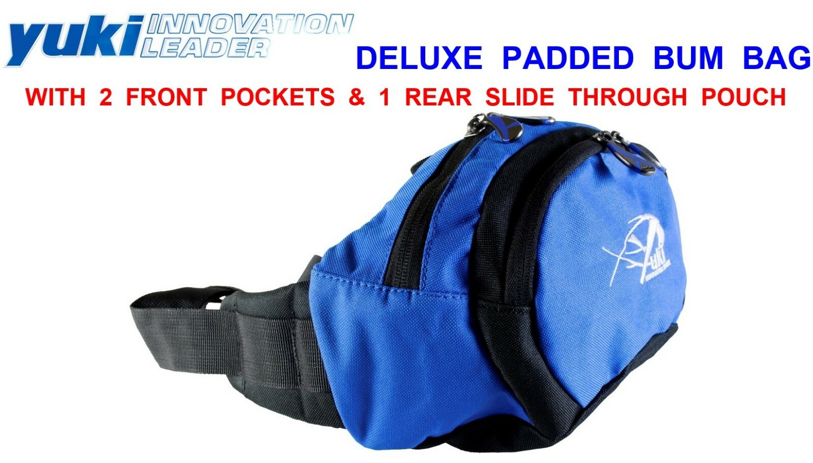 YUKI DELUXE BUM BAG FOR WAIST SEA COARSE FISHING LINE LURES ESPETIT ESPETRON ETC