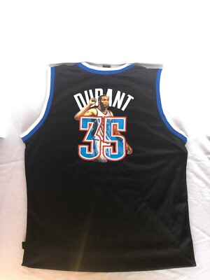 オクラホマシティ・サンダー DURANT ユニフォーム 35 Kevin Durant OKC Durantula Thunder Jersey #35 Size 56 Black