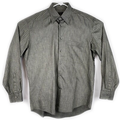 Corneliani Long Sleeve Button Front Dress Shirt Men s Size Medium 