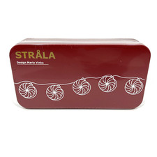 New IKEA STRALA LED string light Candy 12 lights, battery operated white, red