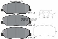 Textar 2435101 Bremsbelagsatz, Scheibenbremse FüR Hyundai, Hyundai (Beijing)