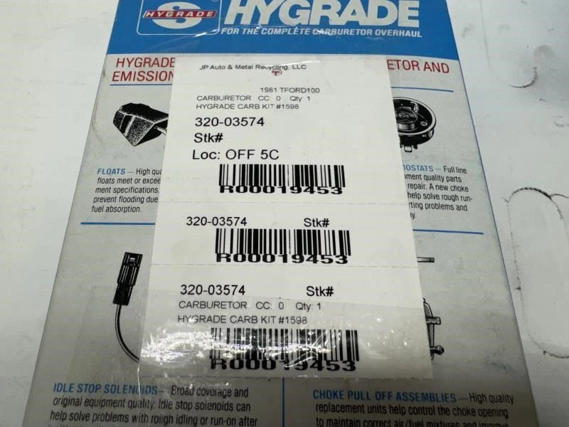 Carburador 8-302 5,0 L transmisión manual federal compatible con 81-82 BRONCO 19453 Foto 2 de 2