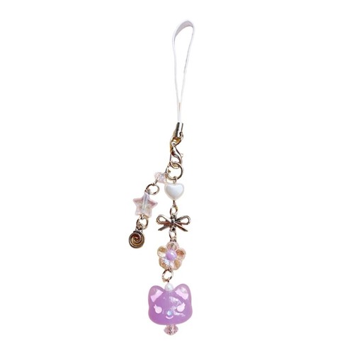 Stylish Phone Pendant Key Ornament Fashion Phone Chain for Bag and Camera Decors - Afbeelding 3 van 14