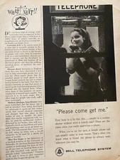 Bell Telephone System, Full Page Vintage Print Ad