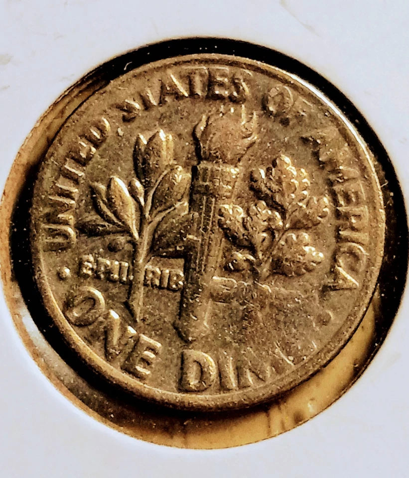 1985 P ROOSEVELT DIME STRUCK ON ERRORS OBV.REV. - Image 2 of 2