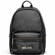 JUST CAVALLI Men's Black Backpack - 79QA4B30ZSB85899