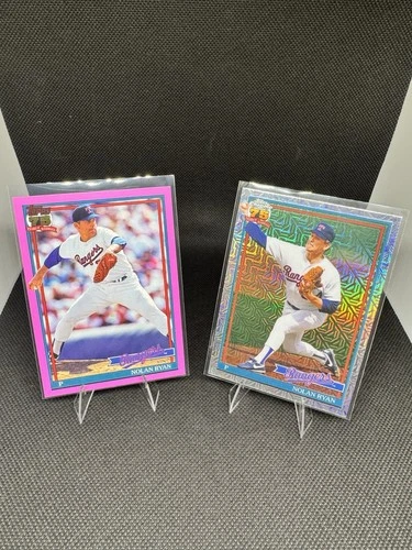 2026 Topps Nolan Ryan 2 Card Lot 75th Anniversary Texas Rangers 1991 MLB Vintage
