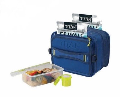 Titan Arctic Zone Expandable Lunch Box w/ 2 Ice Walls + Leak Proof Container Set
